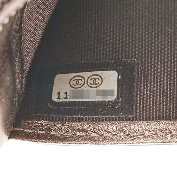 CHANEL Gold Leather Wallet